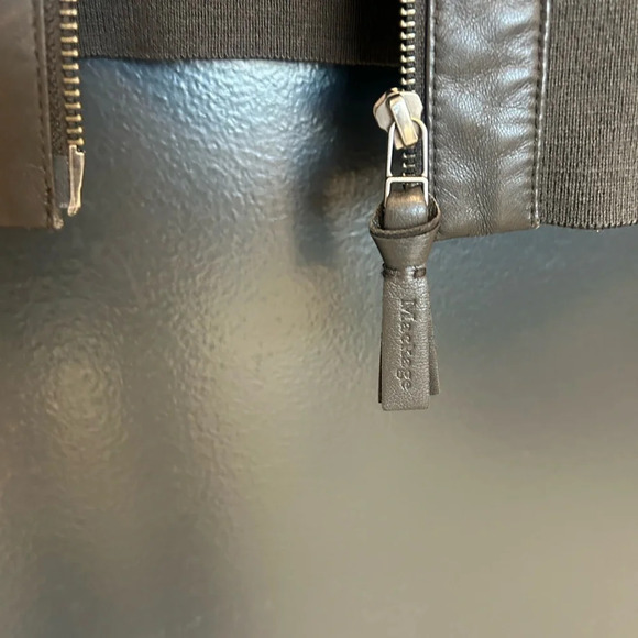 Mackage for Aritzia NWOT land skin leather coat XS in dark olive green. Amazing! - Picture 10 of 16